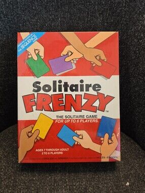 2002 NIB Sealed Solitaire Frenzy Family Card Game Fun Jax